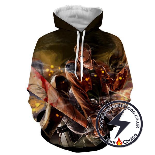 Attack On Titan - Armour Titan 3D - Attack On Titan Hoodies